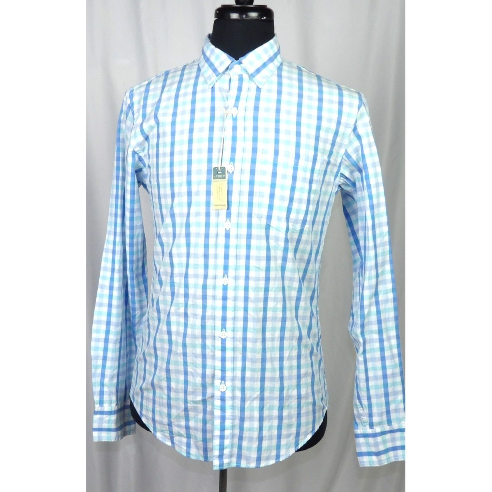 NEW! J.Crew Long Sleeved Plaid Casual Button Up Shirt Men's Slim Fit Medium NWT! - Picture 3 of 5